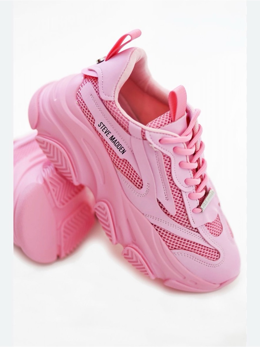 Steve Madden Possession 
🩷Barbie Pink Chunky Platform Sneakers 
Size 7M